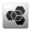 Extension, manager Black icon