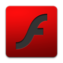 Flash, player, adobe Red icon