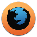 Shaped, Browser, Firefox Black icon
