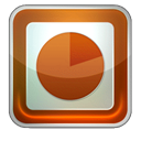 ppt, powerpoint SaddleBrown icon