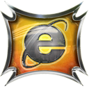 Explorer, internet Black icon