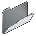 generic, Folder, opened Black icon