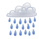climate, weather, Shower CornflowerBlue icon
