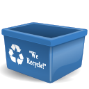 Account, recycle bin, new, user, profile, people, Trash, Human SteelBlue icon