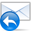 Email, reply, envelop, Response, mail, Letter, Message DodgerBlue icon