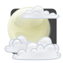 climate, Cloud, few, night, weather Lavender icon