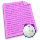 File, paper, recent, document Violet icon