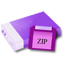 Zip, drive Black icon