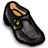 shoe, buckle Black icon