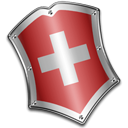 Army, shield, Guard, swiss, security, protect Black icon