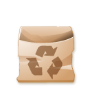 recycle bin, Trash BurlyWood icon