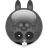 deathbunny, grey DarkSlateGray icon