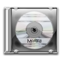 movie, save, Disk, disc, case, Cd, video, film Black icon