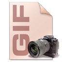 file type, Camera, photography, Gif Black icon