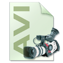 Camera, video, Avi, photography, file type LightGray icon