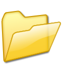 yellow, Folder, open Khaki icon