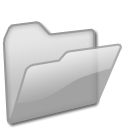 grey, Folder, open DarkGray icon