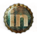 Linkedin, linked, In DarkSlateGray icon