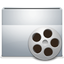 video, Folder DarkGray icon