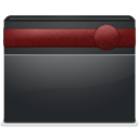 Folder, Ribbon DarkSlateGray icon