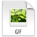 Gif, File, paper, document Gainsboro icon