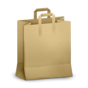 Brown, paperbag Black icon