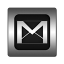 Logo, gmail, square Black icon