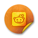 Logo, square, Reddit Black icon