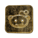 Logo, square, Reddit DarkOliveGreen icon