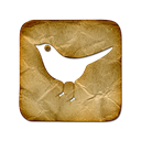 Sn, social network, twitter, bird, Social, square, Animal Black icon