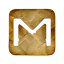gmail, square, Logo Black icon