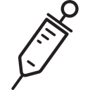 vaccine, medical, hospital, Vaccination, Syringes Black icon