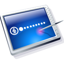 Tablet, Blue Black icon