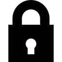 secure, security, tool, keyhole, padlock Black icon