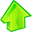 rise, arrow up, Up, increase, upload, Ascending, Ascend, Arrow GreenYellow icon