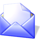 Sh, Letter, envelop, open, Message, Email, mail Lavender icon