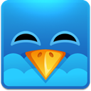 smile, Social, twitter, funny, Fun, Emotion, square, happy, social network, Emoticon, Sn DodgerBlue icon