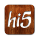 hi, Logo, square SaddleBrown icon