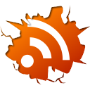 feed, subscribe, inside, Rss OrangeRed icon
