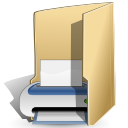 Folder, printer, Print BurlyWood icon