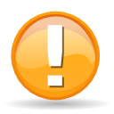 warning, Error, Alert, exclamation, wrong, message box Orange icon
