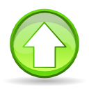 increase, Ascending, Ascend, upload, rise, Up GreenYellow icon