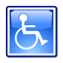 wheelchair, Access CornflowerBlue icon