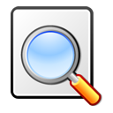 Find, document, File, Kghostview, seek, search, paper WhiteSmoke icon