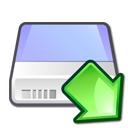 Hdd, mount, hard disk, hard drive LightBlue icon