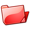 Folder, red, open Tomato icon