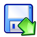 save, Floppy, mount AliceBlue icon