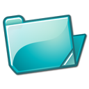 Cyan, Folder, open PowderBlue icon
