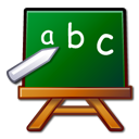 teaching, pack, package, school, learn, education, Edutainment, chalkboard, teach, Abc DarkGreen icon