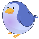 spritz, bird, Animal, social network, Sn, Social, twitter MidnightBlue icon